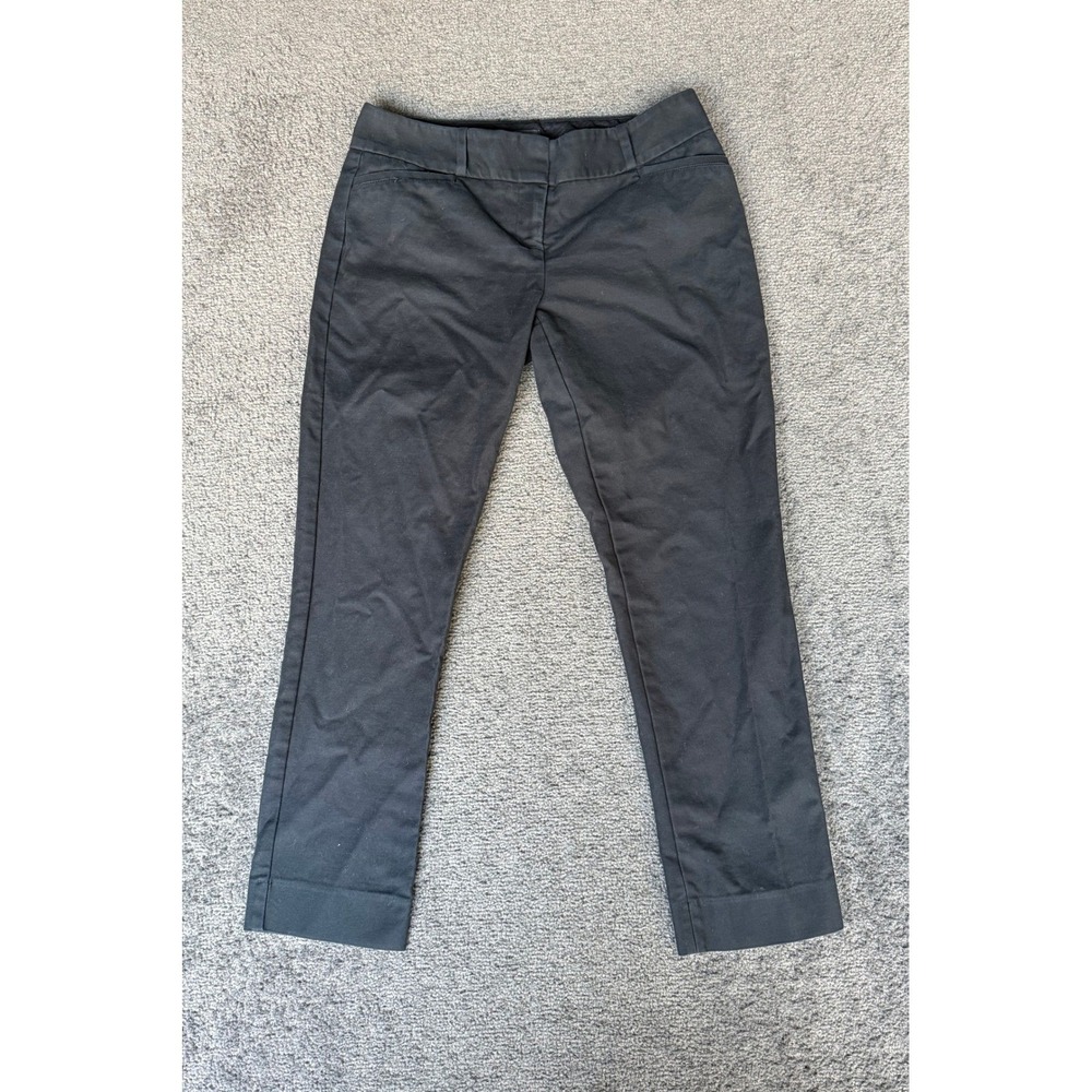 The Limited Women Black Dress Pants Straight Leg Stretch Size 4R‎ Work Trousers